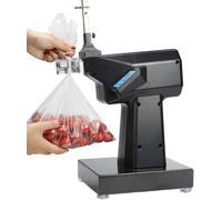 Clippatrice Manuale, Legatrice Completamente Automatica, Sigillatrice per Sacchetti di Plastica con Graffette a U da 2000 Pezzi per Supermercati, Negozi di Frutta, Negozi di Alimenti Freschi of