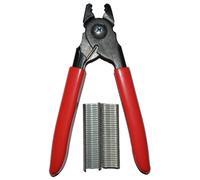 Clippatrice manuale per salsicce + 60 Clip | Crimpatrice a mano per Salumi