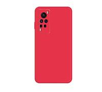 CLIPPER GUARDS Custodia per Vivo X60 Pro, morbida, antiurto, antigraffio, in silicone, ultra sottile, in TPU, flessibile, per Vivo X60 Pro, colore: rosso