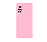 CLIPPER GUARDS Custodia per Vivo X60 Pro, morbida, resistente agli urti, antigraffio, in silicone, ultra sottile, in TPU, cover flessibile, per Vivo X60 Pro, rosa roccia