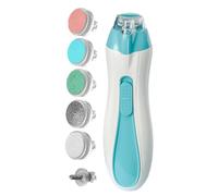 Clipper per per unghie automatico, file per unghie elettrico per bambini - File per unghie bambino - Set di cura per manicure per bambini con luce a LED anti-pignone Kit buffer per regolazione della