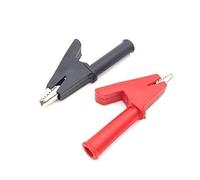 Clips 1Pair coccodrillo alligatore con terminale clip 4 millimetri Socket Banana Jack prova morsetto Wire Kit barra di messa a terra terminale