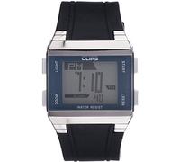 Clips 539-6003-94 Orologio da Polso, Digitale, Uomo, Caucciù, Nero