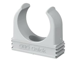 Clips a scatto Obo Bettermann QUICK M20 per tubi D 20mm grigio 2149010