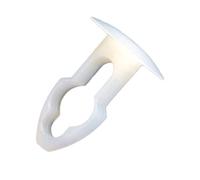 Clips, Bottoni a Pressione in Plastica (Nylon 6.6) Riutilizzabili per Unire e Fissare Saldamente Pannelli, Scaffali e Superfici Senza Avvitare - 3,18X3,18 - Bianco - 50 pezzi - Plastic Hardware Store