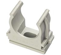 Clips fissatubo a scatto per tubi Ø 20 mm grigie 25 pz