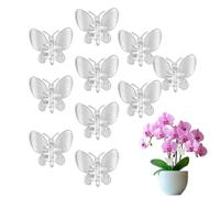 Clips For Plants Support - 10 Pieces Butterfly Dragonfly Shape Garden Plant Clamps, Secure Orchid Vine Grips, Protective Vegetation Holders, Floral Stem Fasteners | Outdoor Backyard Gardeners