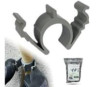 CLIPS-Group 50 pezzi tubi e supporti per cavi 8/16/20/25 mm - nessun martello, nessuna foratura, morsetti per tubi, clip per tubi, tasselli (20 mm Hard Flex)