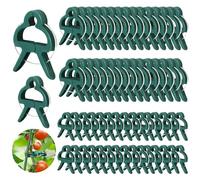 Clips per Piante, Clip Supporto Piante Verde, Clip di Supporto Impianto, Clip Piante Rampicanti, Giardino Piante Clip per Fissare e Sostenere Piante, Ortaggi, Fiori e Frutti (60PCS)