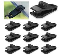 Clips per Telo Ombreggiante,Morsetti per Teloni Clip per Tende,10 Pezzi Tarp Clips per Tende Campeggio Regolabili,Clip di Fissaggio Shade Cloth Plastic Clips per Striscionina