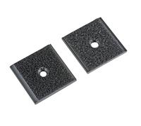 Clips Velour, foro centrale, set 2 pz - 35x35 mm
