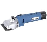 Clipster Tosatrice a batteria FarmClipper Akku2, tosatrice per animali, include 2 batterie, blu, 28,5 x 8 x 8 cm, per tosatura bovini, veterinari, autonomia di 120 minuti