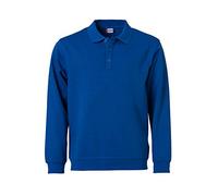 CliQue Basic Polo Sweater Maglia di Tuta, Blu (Blu Reale), 3XL Uomo