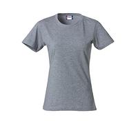 CliQue Basic Tee T-Shirt, Grigio (Grigio Melange.), L Donna