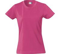 CliQue Basic Tee T-Shirt, Rosa (Brillante Ciliegia), S Donna