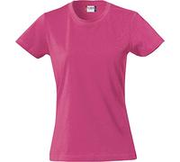 CliQue Basic Tee T-Shirt, Rosa (Ciliegia Brillante.), L Donna