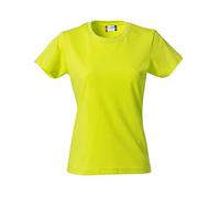 CliQue Basic Tee T-Shirt, Verde (Verde visibilità), S Donna