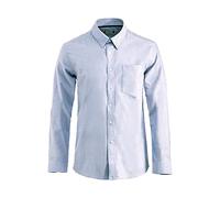 Clique - Camicia manica lunga Uomo Oxford, in 100% Cotone, taschino frontale, polsini regolabili con bottoni, vestibilità Slim-fit, diverse taglie e colori (royal 3XL)