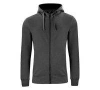 Clique Classic Felpa con Cappuccio e Zip Intera Mélange Uomo (UB220)