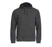 Clique Classic Hoody Felpa Cappuccio Foderato in Mesh (Antracite Mèlange, L)