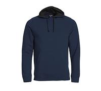 Clique Classic Hoody Felpa Cappuccio Foderato in Mesh (Blu Scuro, XL)