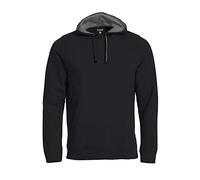 Clique Classic Hoody Felpa Cappuccio Foderato in Mesh (Nero, XL)
