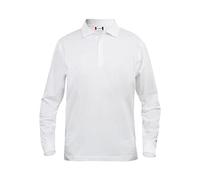 CliQue Classic Long Sleeve Polo, Bianca, XX-Large Uomo