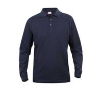 CliQue Classic Long Sleeve Polo, Blue (Dark Navy), XXXX-Large Uomo