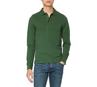 CliQue Classic Long Sleeve Polo, Green (Bottle Green), Medium Uomo