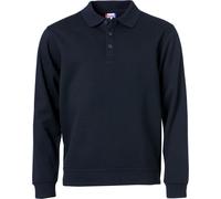 CLIQUE Felpa BASIC POLO SWEATER Colletto Bottoni Manica Lunga Unisex Policotone