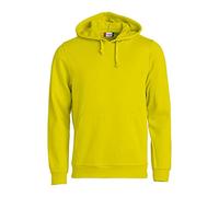 CliQue Felpa con cappuccio basic da uomo, opaca, Giallo (Visibilità Giallo), M