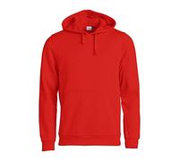 CliQue Felpa con cappuccio da uomo, Rosso, L