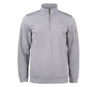 Clique - Felpa con mezza zip cerniera Uomo Donna Unisex Basic Active Half Zip, in poliestere, resistente ai lavaggi, per trekking, escursione, viaggio, tempo libero (Grigio Melange XS)