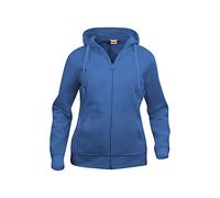 Clique Felpa Donna con Cerniera divisibile e Cappuccio. Tessuto Morbido stabilizzato Adatto a lavaggi intensivi (Blu Royal, S)