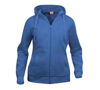 Clique Felpa Donna con Cerniera divisibile e Cappuccio. Tessuto Morbido stabilizzato Adatto a lavaggi intensivi (Blu Royal, XL)