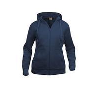Clique Felpa Donna con Cerniera divisibile e Cappuccio. Tessuto Morbido stabilizzato Adatto a lavaggi intensivi (Blu, M)