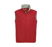 CliQue - Gilet da uomo, in softshell, taglia XXXL, colore: Rosso