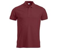 CliQue Manhattan Polo, Burgundy, Medium Uomo