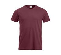 Clique New Classic - Maglietta da Uomo Rosso (Bordeaux) XS
