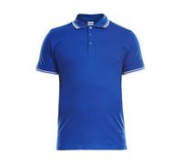 CLIQUE Polo AMARILLO Maglia Mezza Manica Corta Unisex 100% Cotone Due Bottoni