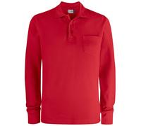 CLIQUE Polo BASIC POLO POCKET LS Maglia Manica Lunga Unisex 100% Cotone Taschino