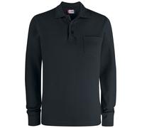 CLIQUE Polo BASIC POLO POCKET LS Maglia Manica Lunga Unisex 100% Cotone Taschino