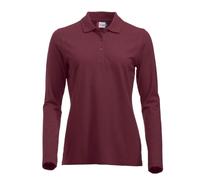 CliQue Polo da Donna Classica a Maniche Lunghe Marion, Rosso (Bordeaux), S