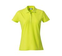 Clique - Polo maglietta a mezza manica t-shirt da donna Basic Polo Ladies slim fit con bottoni in cotone primavera/estate in diversi colori e taglie (verde intenso L)