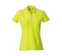 Clique - Polo maglietta a mezza manica t-shirt da donna Basic Polo Ladies slim fit con bottoni in cotone primavera/estate in diversi colori e taglie (verde intenso M)