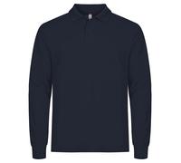 CLIQUE Polo MANHATTAN LS Manica Lunga Maglietta Policotone Polsini Uomo Slim Fit