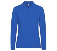 CLIQUE Polo MANHATTAN WOMEN LS Manica Lunga Maglia Policotone da Donna Slim Fit