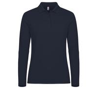CLIQUE Polo MANHATTAN WOMEN LS Manica Lunga Maglia Policotone da Donna Slim Fit
