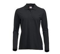 CliQue Polo Marion Classico a Maniche Lunghe da Donna, Nero, S