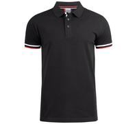 CLIQUE Polo NEWTON 100% Cotone Mezza Manica Bordino Manica Tricolore da Uomo